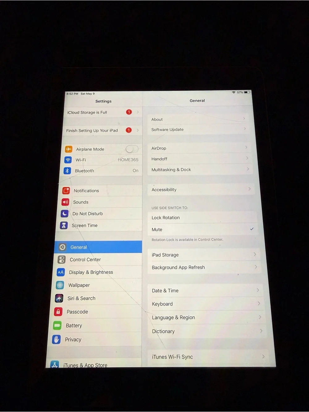 iPad Air (2014) 64gb WIFI ONLY (Screen needs to be replaced)